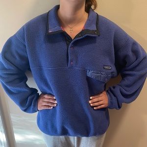 Patagonia Blue Synchilla Fleece Pullover